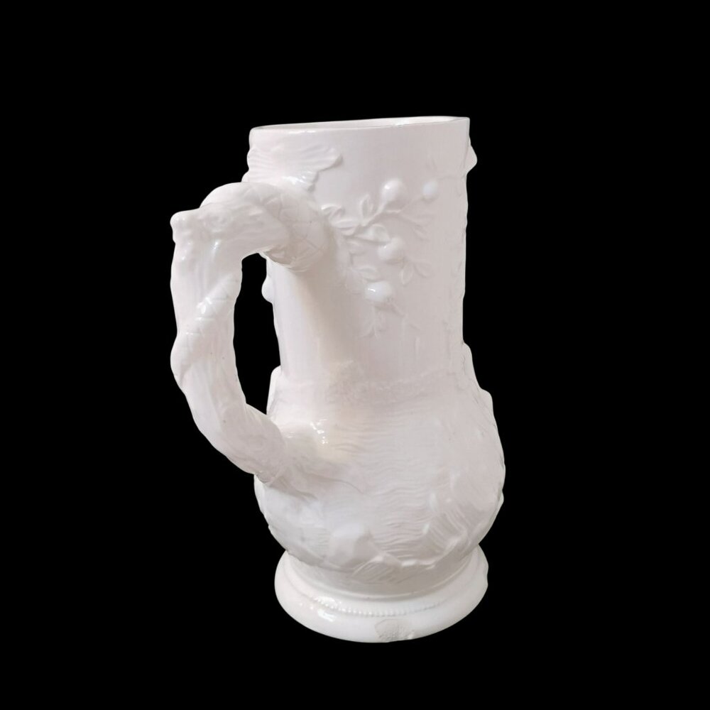 Antique Paradise Adam Eve Eden Snake Victorian Sex Swag Ceramic Stein White Mug - Picture 9 of 13